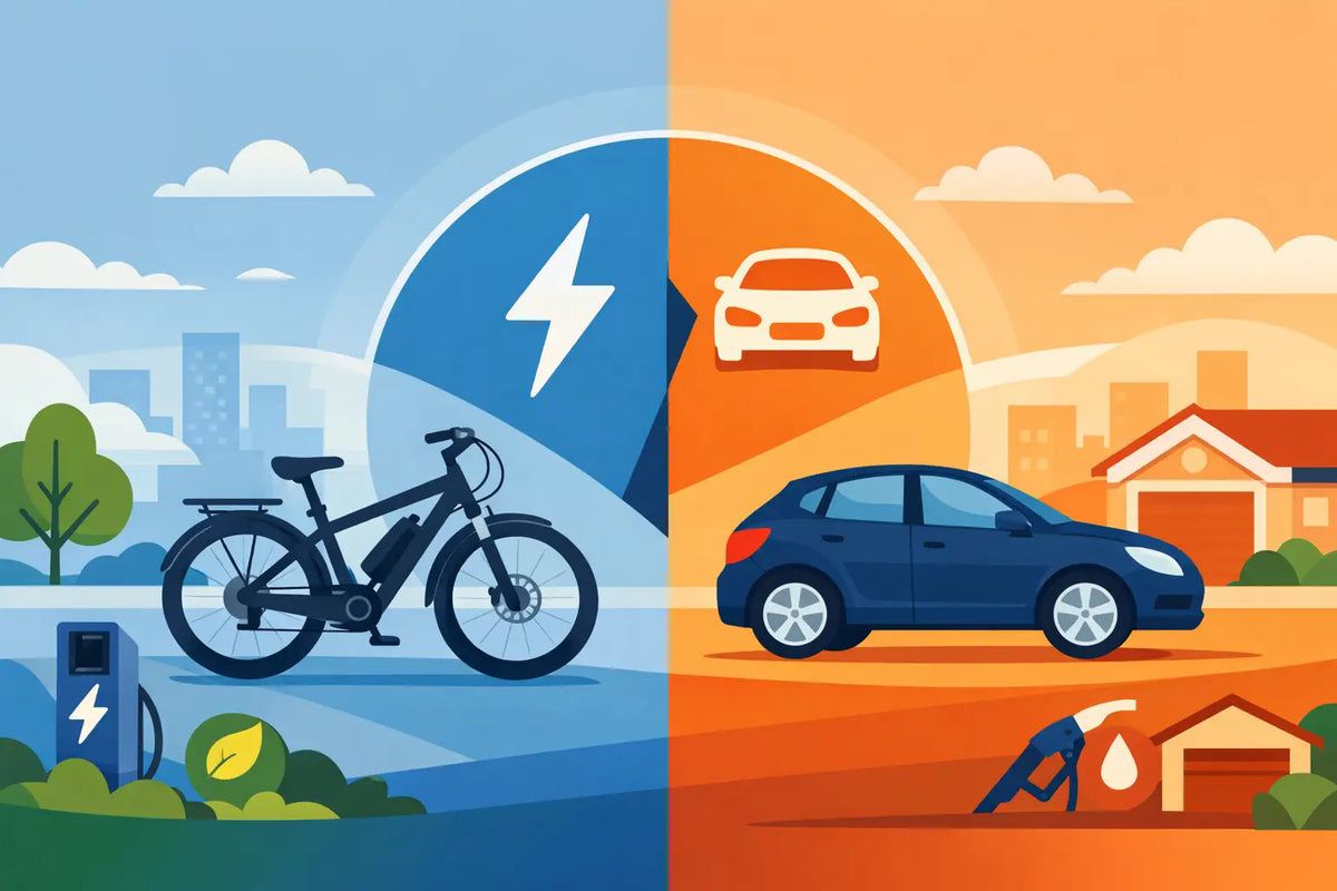 Electric Bicycle Versus a Second Car for Daily Use