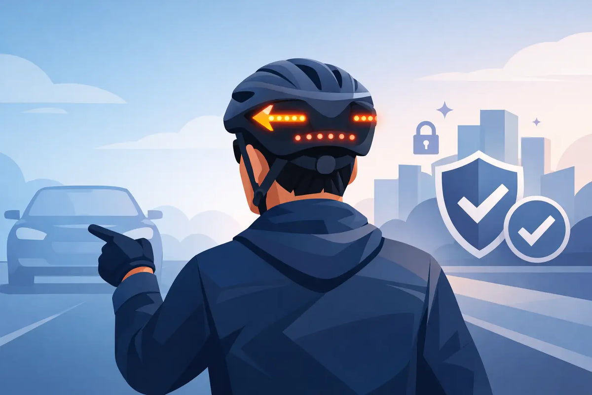 How Bike Helmet Turn Signal Lights Improve Safety