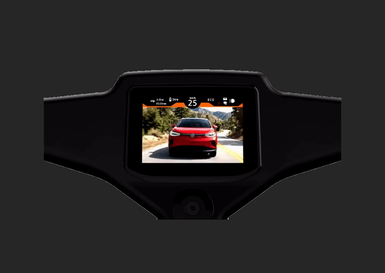 Smart View display animation matching the JobRad banner charcoal background